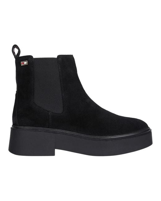 Tommy Hilfiger Black Chelsea Boots