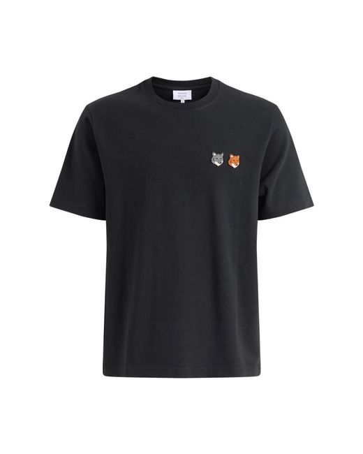 Maison Kitsuné Black T-Shirts for men