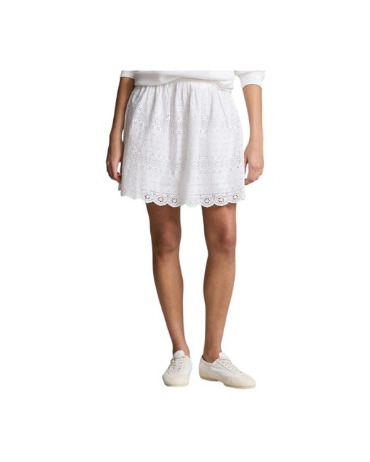 Ralph Lauren White Short Skirts