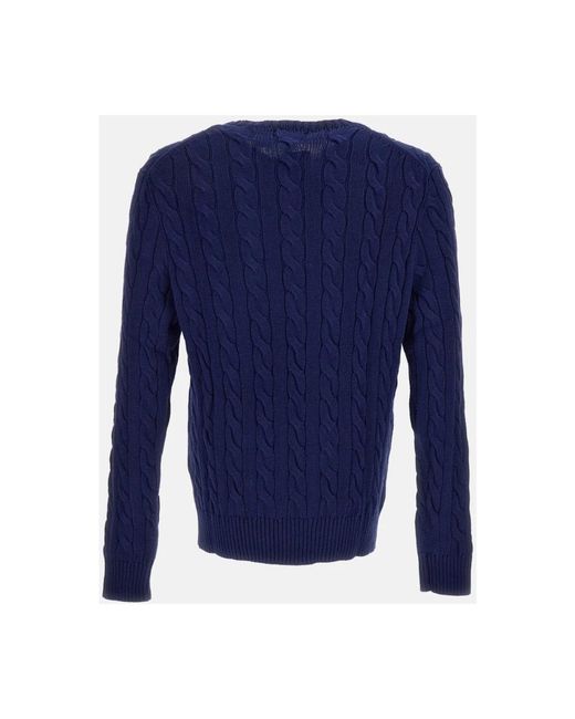 Polo Ralph Lauren Blue Round-Neck Knitwear for men