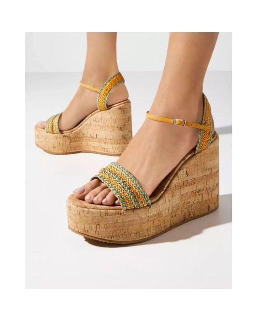 Wedges Casadei de color Metallic