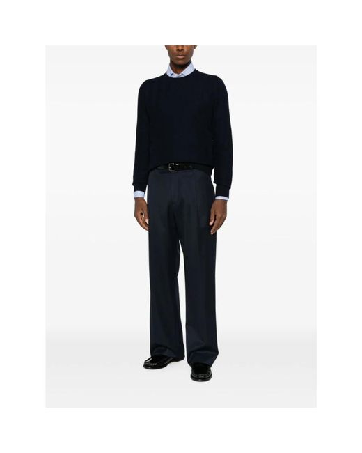 Vengera Blue Round-Neck Knitwear for men