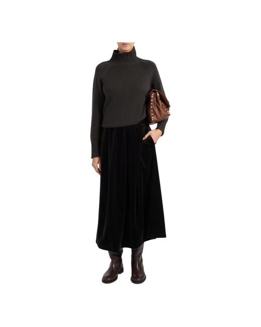 Max Mara Black Midi Skirts
