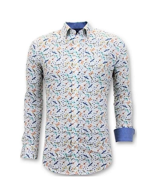Gentile Bellini Blue Formal Shirts for men