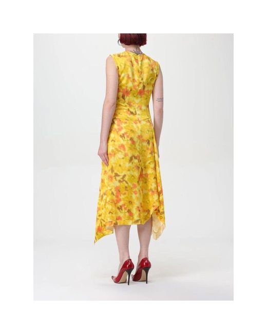 Midi Dresses Acne de color Yellow