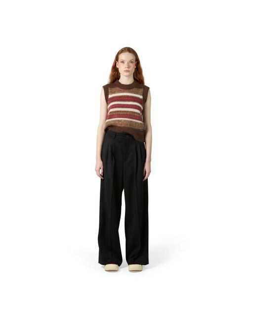 Wide Trousers Philippe Model en coloris Black