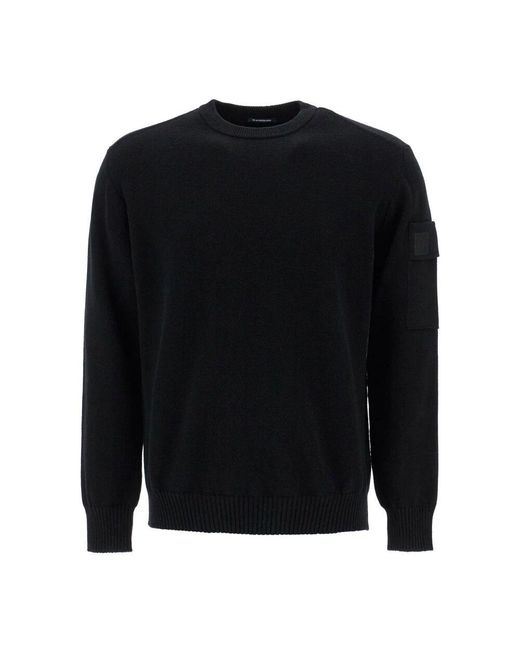 Round-Neck Knitwear C P Company pour homme en coloris Black