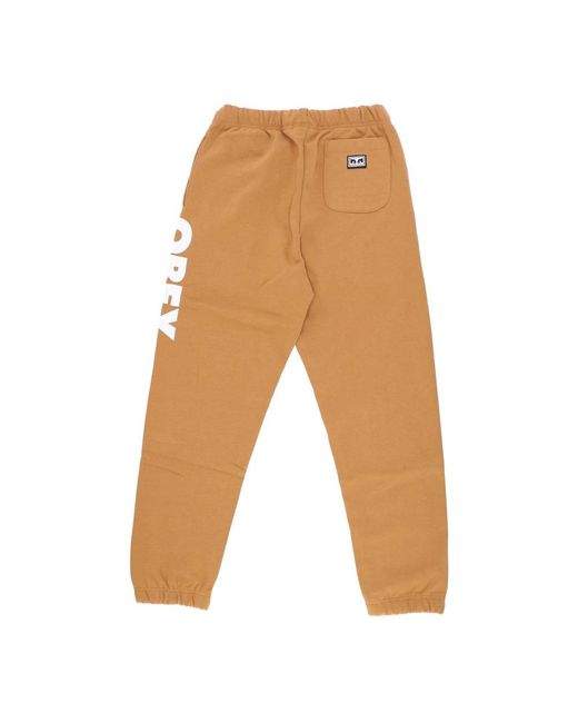 Obey Brown Sweatpants for men