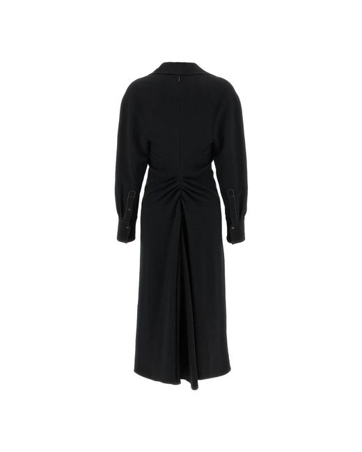 Victoria Beckham Black Midi Dresses