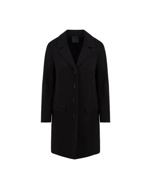 Aspesi Single-Breasted Coats in het Black