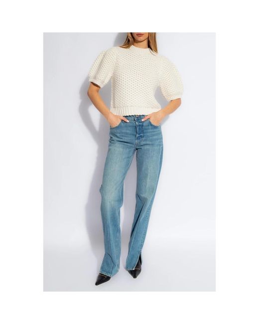 Anine Bing Blue Straight Jeans