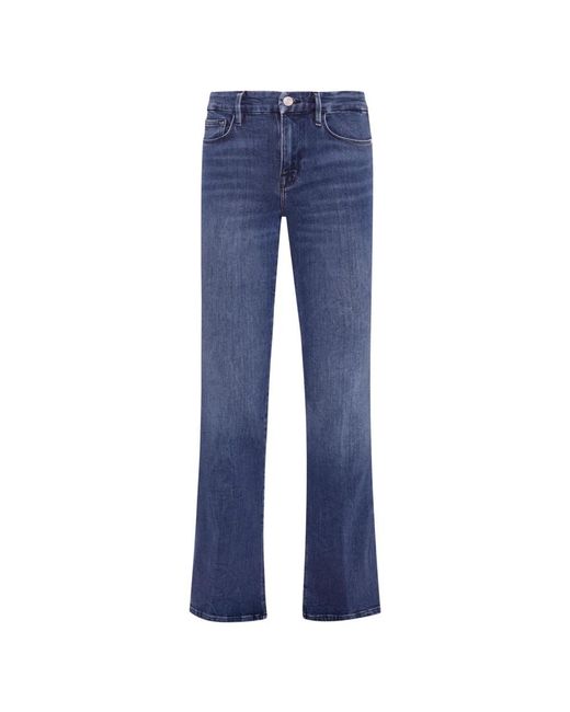 FRAME Blue Straight Jeans