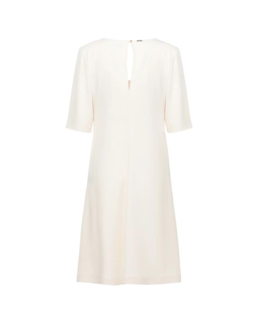 Herno Midi Jurk in het White