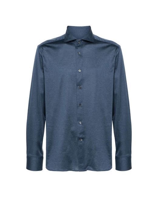 Corneliani Blue Casual Shirts for men
