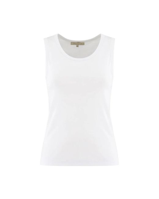 Antonelli White Sleeveless Tops