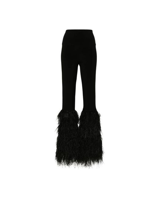 Norma Kamali Black Slim-Fit Trousers