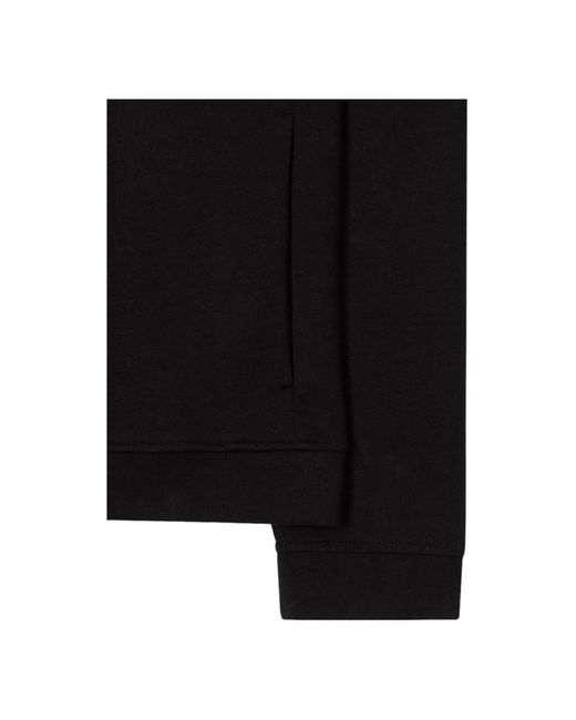 Paul Smith Schwarzer baumwollmischung reißverschluss hoodie in Black für Herren