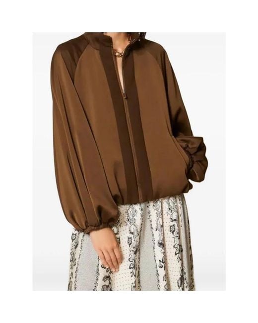 Twinset Brown Bomber Jackets