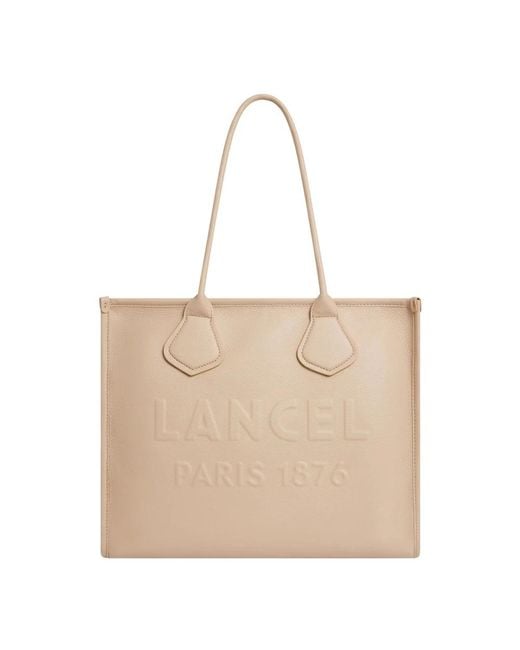Lancel Natural Tote Bags