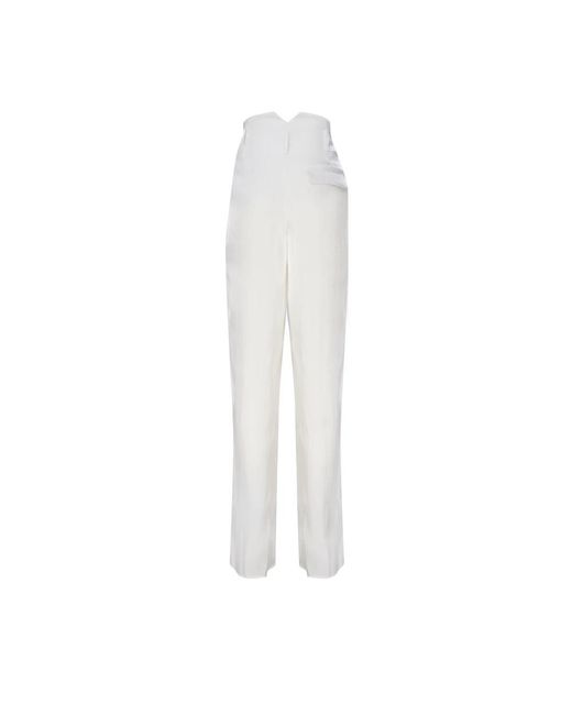 Trousers > straight trousers Genny en coloris White