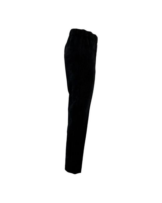 D.exterior Broeken ,Zwart ,Zwarte Fluwelen Sigarettenbroek in het Black