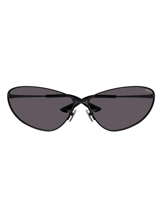Gafas de sol futuristas y minimalistas bb 0315s 002 Balenciaga de color Brown