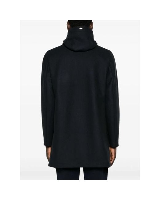 Herno Blauwe Capuchon Parka Jas in het Black voor heren