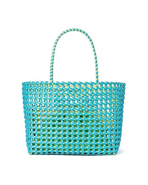 MSGM Blue Tote Bags