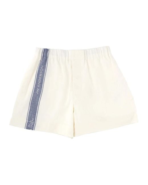 J.W. Anderson White Short Shorts