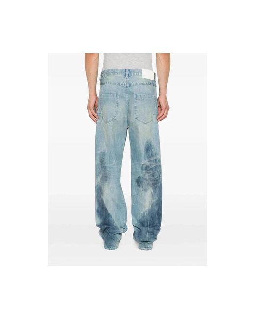 Purple Brand Blue Wide Jeans for men