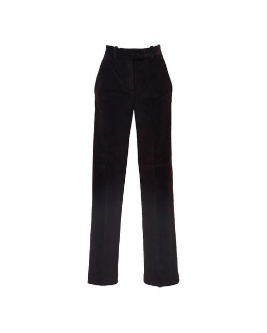 Circolo 1901 Black Straight Trousers