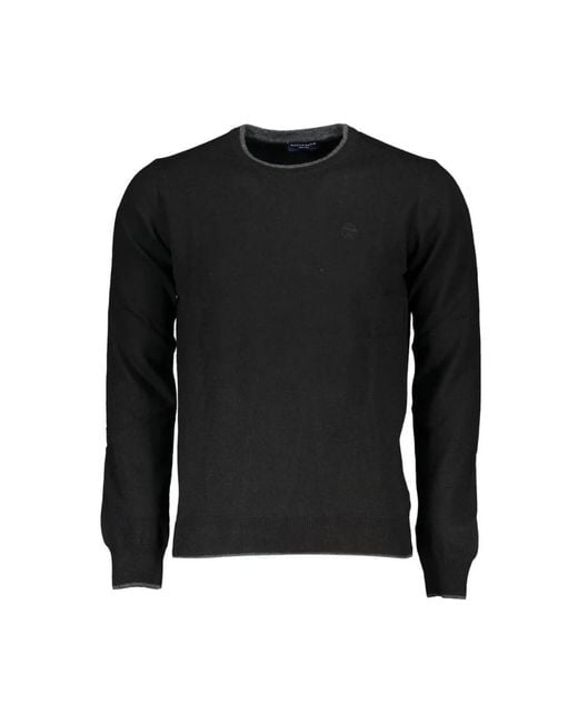 North Sails Rundhals-Pullover in Black für Herren
