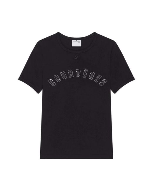 Courreges Black T-Shirts
