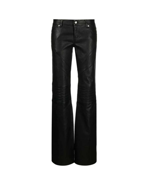 Zadig & Voltaire Black Leather Trousers