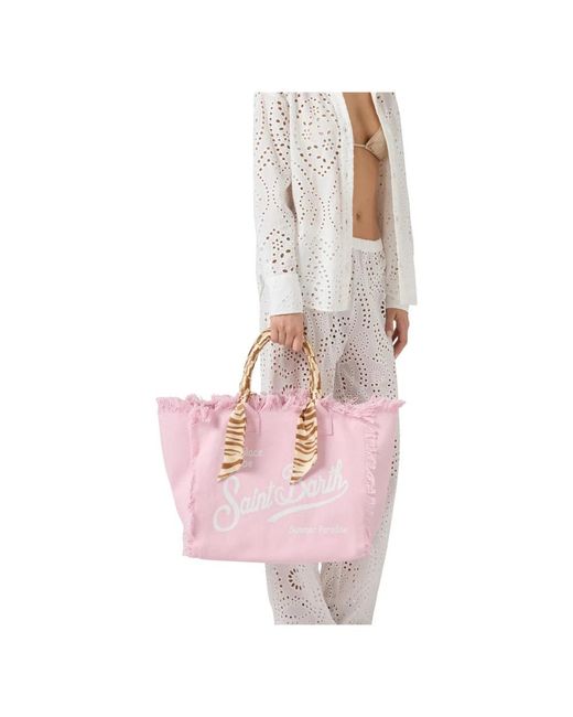 Mc2 Saint Barth Pink Tote Bags