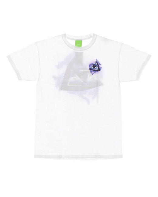 Huf Storm Triple Triangle Tee in het White voor heren