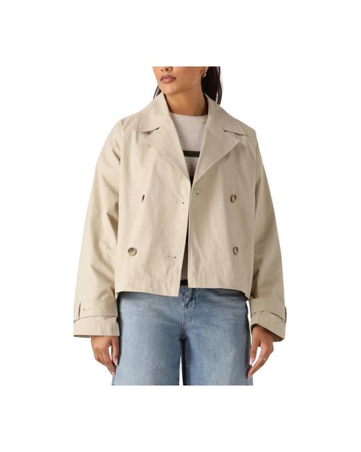 SELECTED Jassen Korte Trenchcoat Elegant Stijl in het Natural