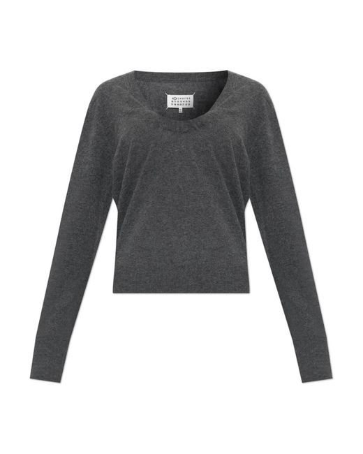 Maison Margiela Wool Sweater in het Gray