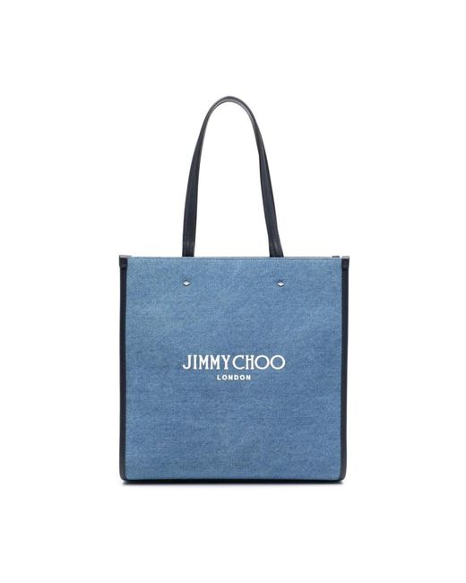 Jimmy Choo Blue Blaue leder studded tasche