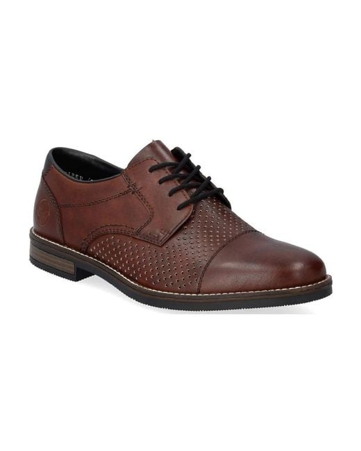 Rieker Brown Laced Shoes for men