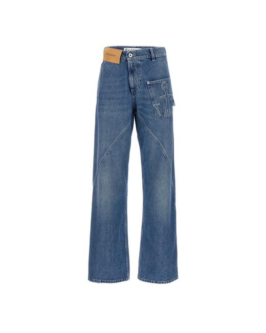 J.W. Anderson Blue Straight Fit Jeans