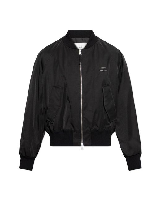 AMI Black Bomber Jackets for men