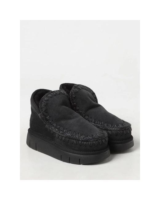 Mou Black Winter Boots