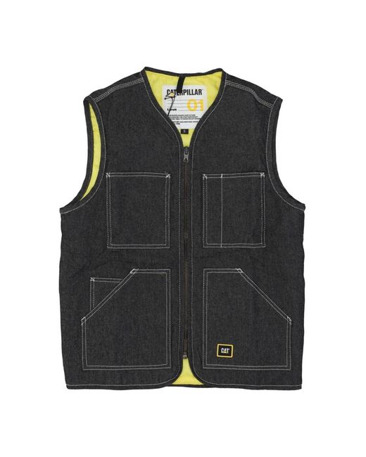 Vests Caterpillar pour homme en coloris Black