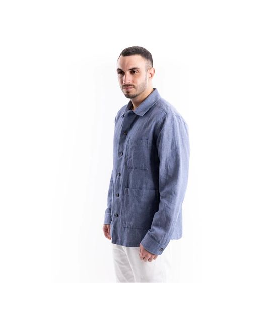 Xacus Overshirt in het Blue voor heren