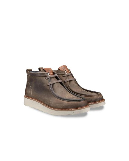 Docksteps Brown Lace-Up Boots for men