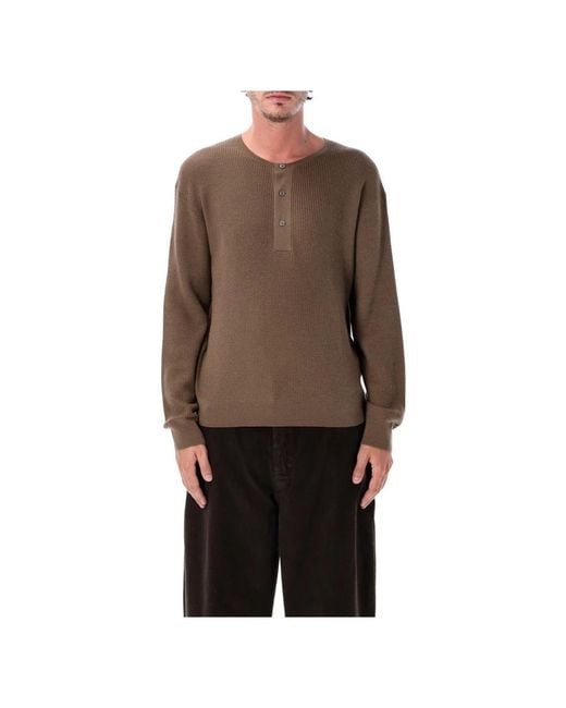 Studio Nicholson Corine Knit in het Brown voor heren
