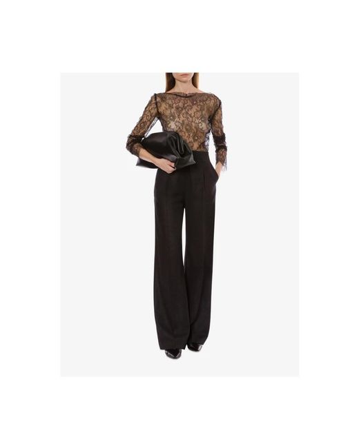 Alberta Ferretti Gray Long Sleeve Tops