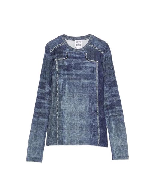 Liu Jo Blue Long Sleeve T-Shirts