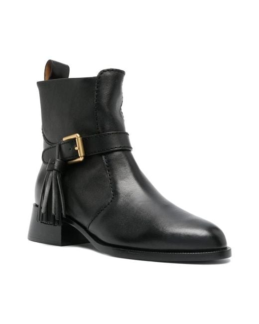 See By Chloé Black Heeled Boots